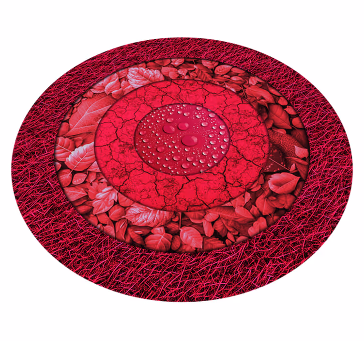 Tappeto vinile texture fiori Viva Magenta - TenStickers