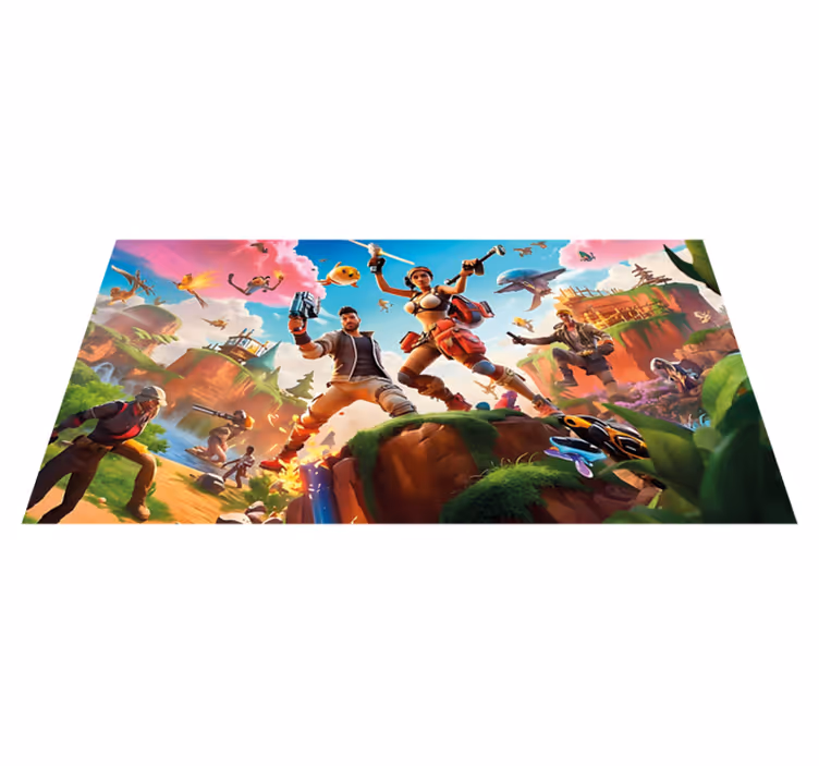 Tappeto in pvc personaggi videogiochi camera da letto - TenStickers