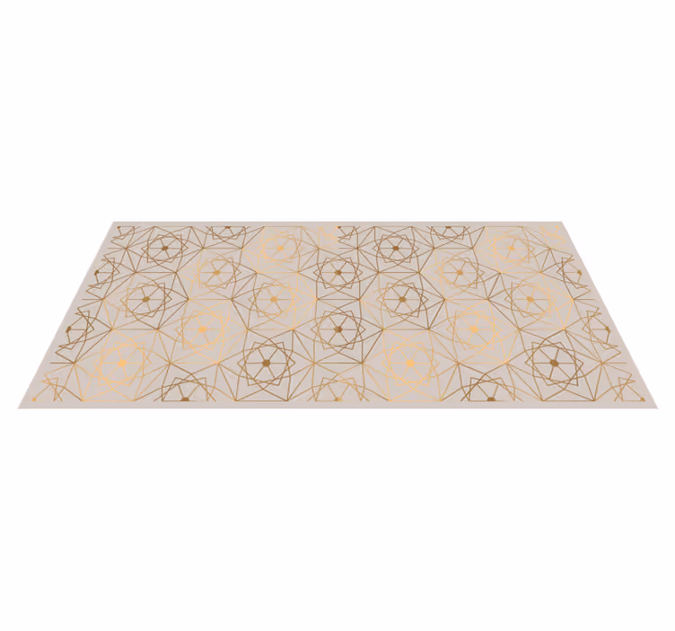 Tappeto in vinile geometrico astratto - TenStickers