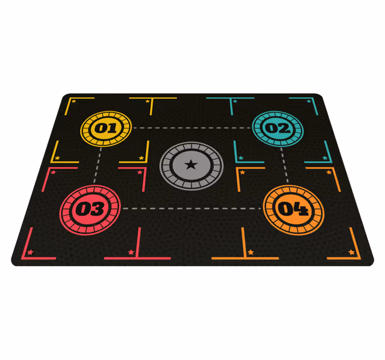 Passatoia in vinile rettangolare allenamento di basket - TenStickers
