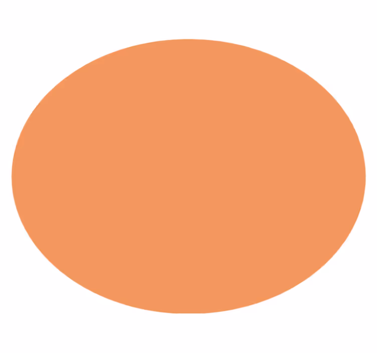 Tappeto vinile rotondo apricot crush - TenStickers