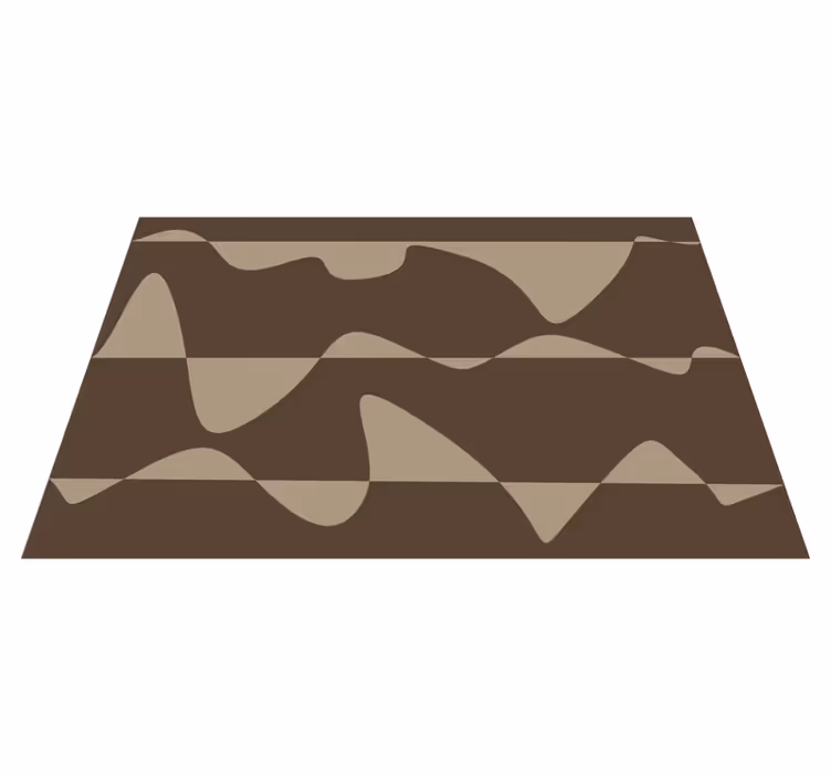 Passatoia in vinile cucina marrone astratto - TenStickers