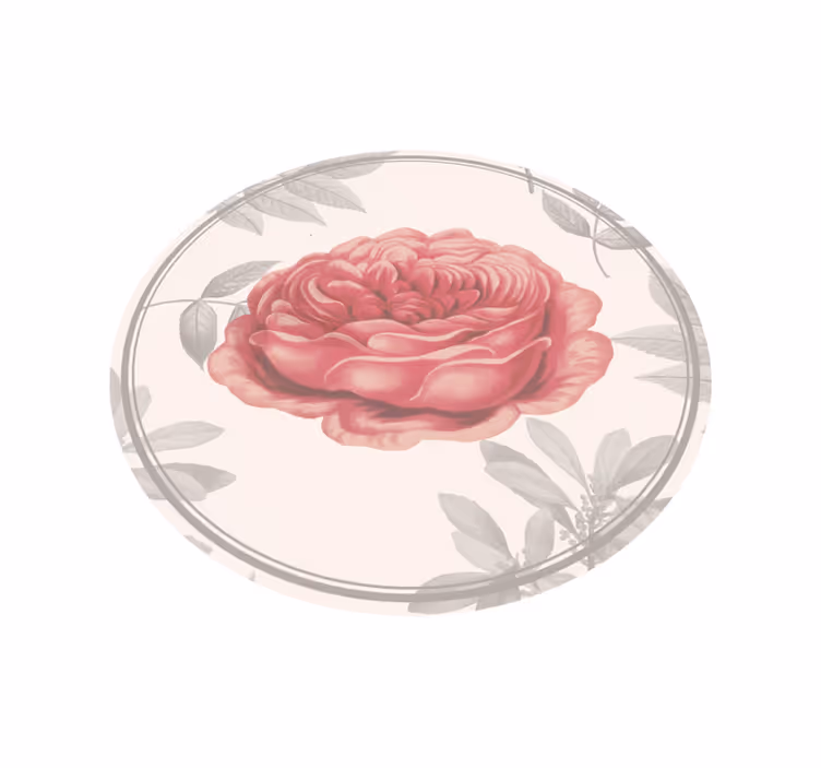 Tappeto in pvc per salone rosa rosa - TenStickers