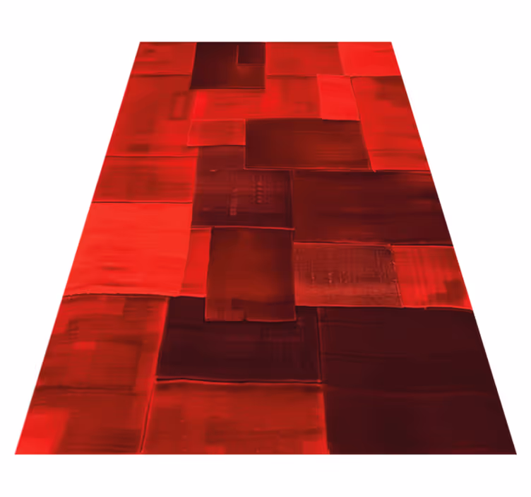 Tappeto vinile rosso modello ricostruito - TenStickers