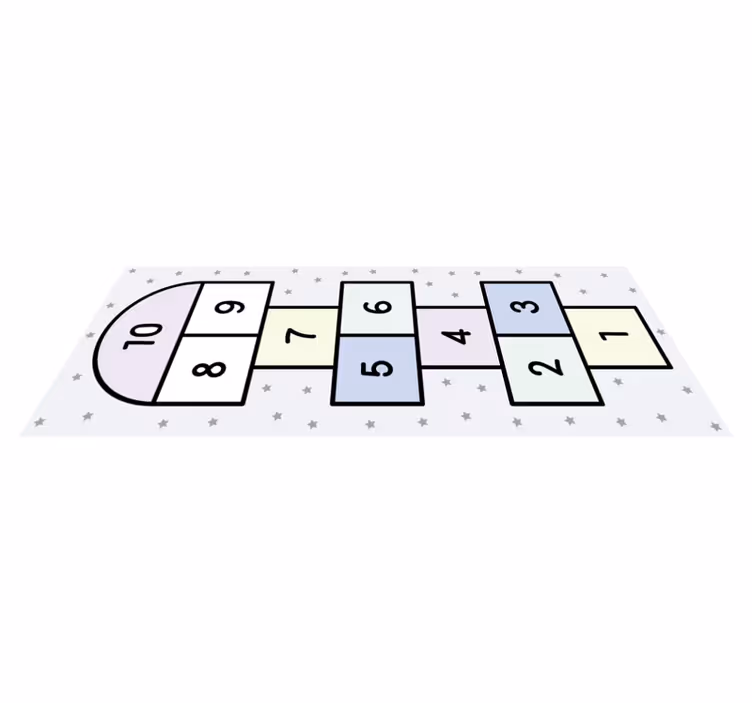 Tappeto vinile giochi gioco della campana - TenStickers