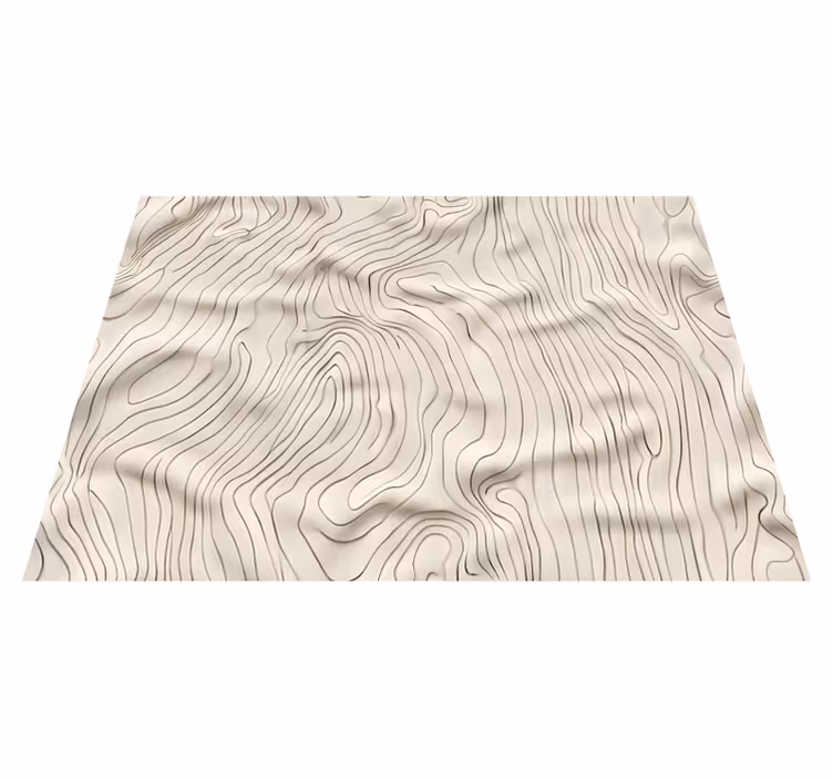 Tappeto vinile beige linee astratte - TenStickers