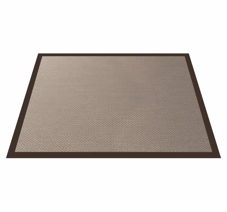 Tappeto vinile beige contorno di colore più scuro - TenStickers