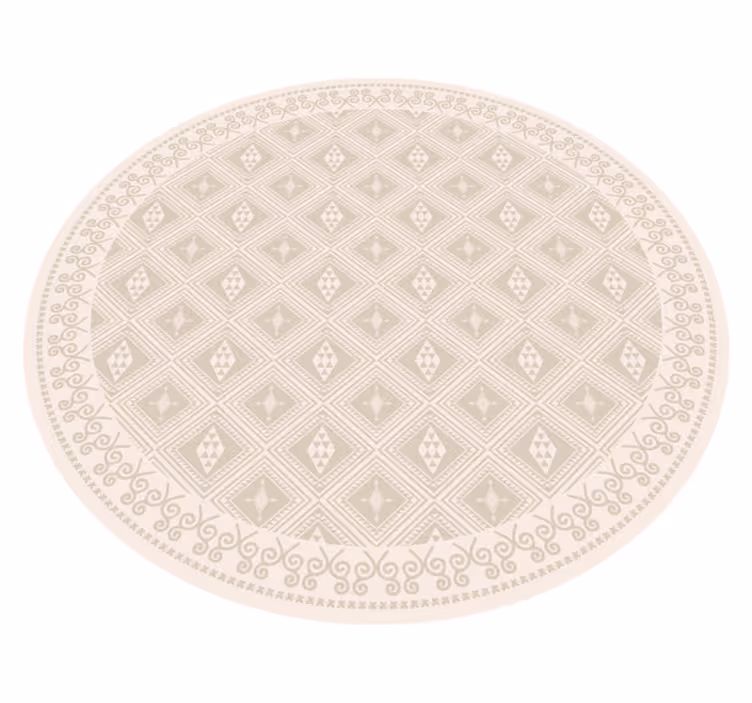 Tappeto vinile beige perdite tribali - TenStickers