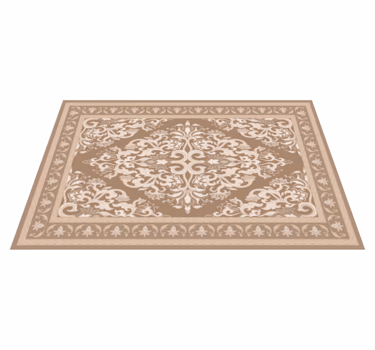 Tappeto vinile beige disegno orientale - TenStickers
