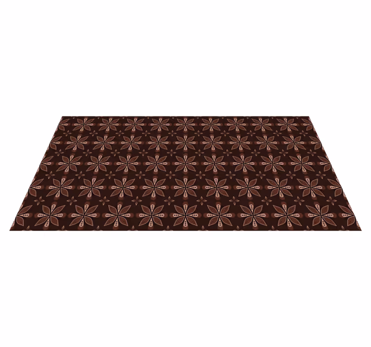 Zerbino pvc simmetria floreale geometrica - TenStickers