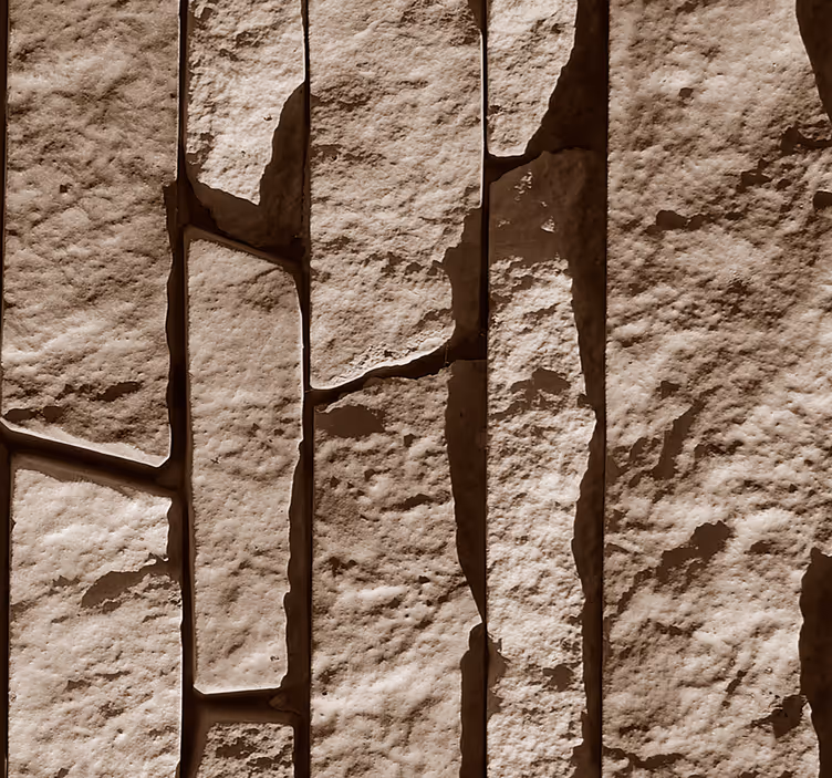 Carta da parati texture effetto pietra impilata - TenStickers
