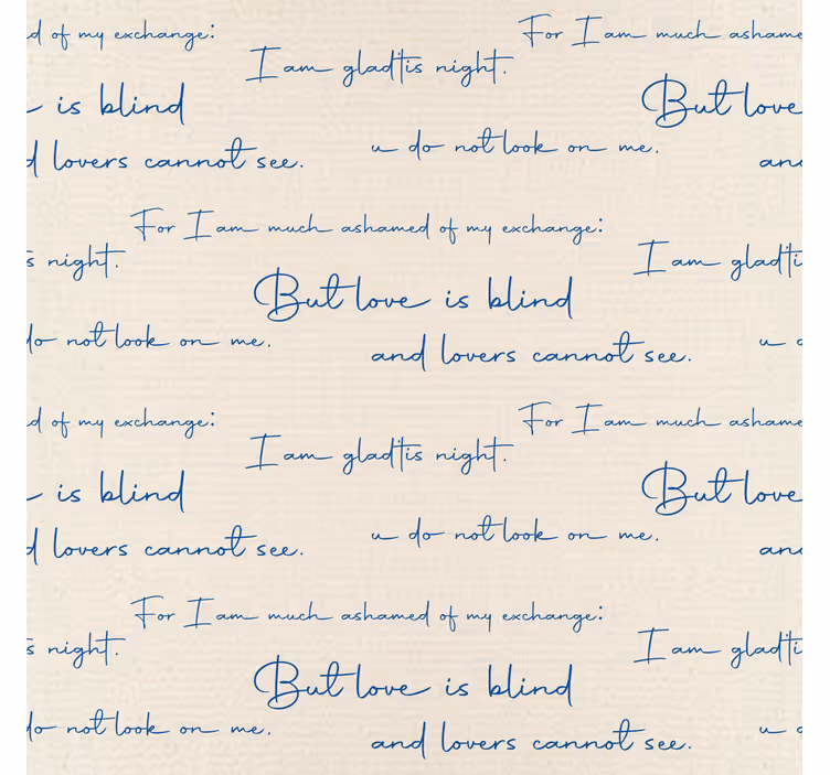 Carta da parati con scritte carta tessile - TenStickers