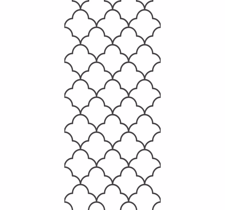 Carta da parati soggiorno modello di piastrelle elegante - TenStickers