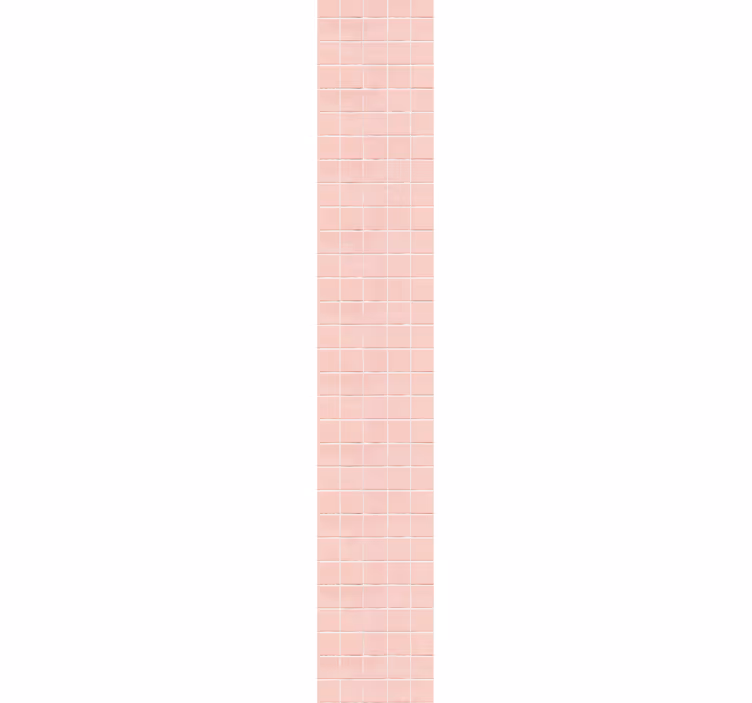 Carta da parati effetto piastrelle motivo a mosaico rosa - TenStickers