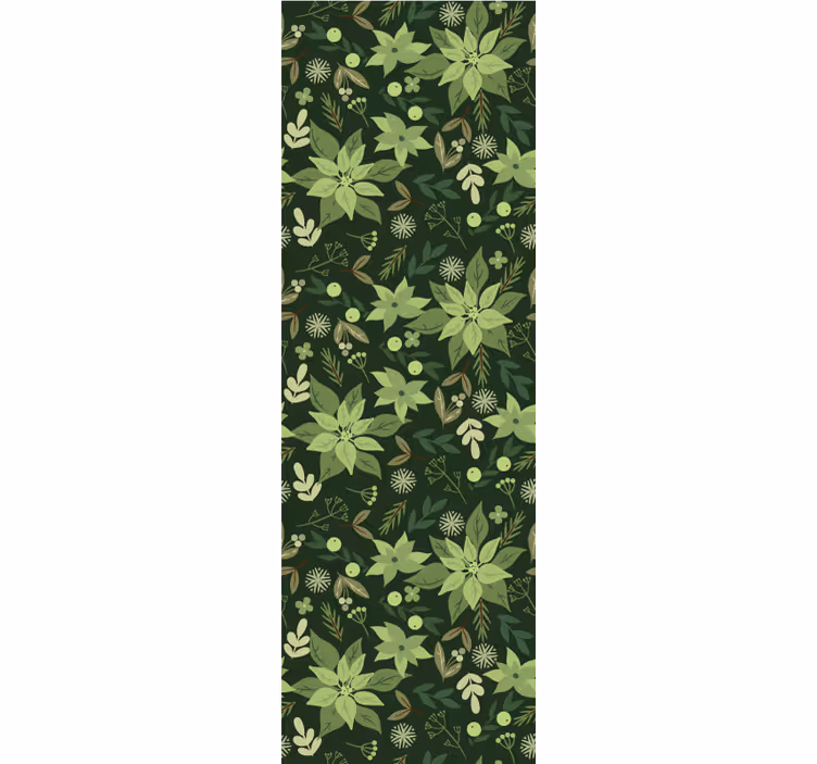 Carta da parati foglie modello naturale verde - TenStickers