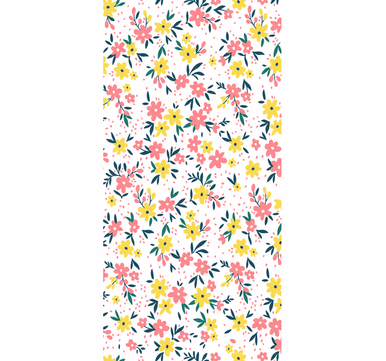 Carta da parati floreale modello colorato ed elegante - TenStickers