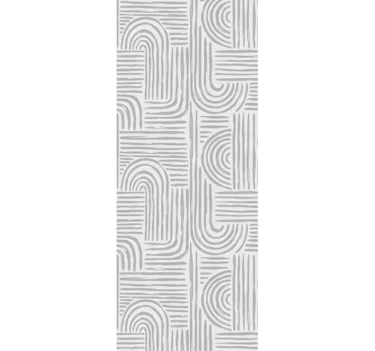 Carta da parati geometrica linee curve eleganti - TenStickers