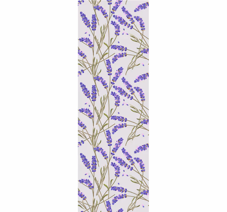 Carta da parati floreale design lavanda - TenStickers