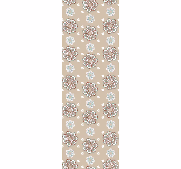 Carta da parati floreale motivo beige elegante - TenStickers