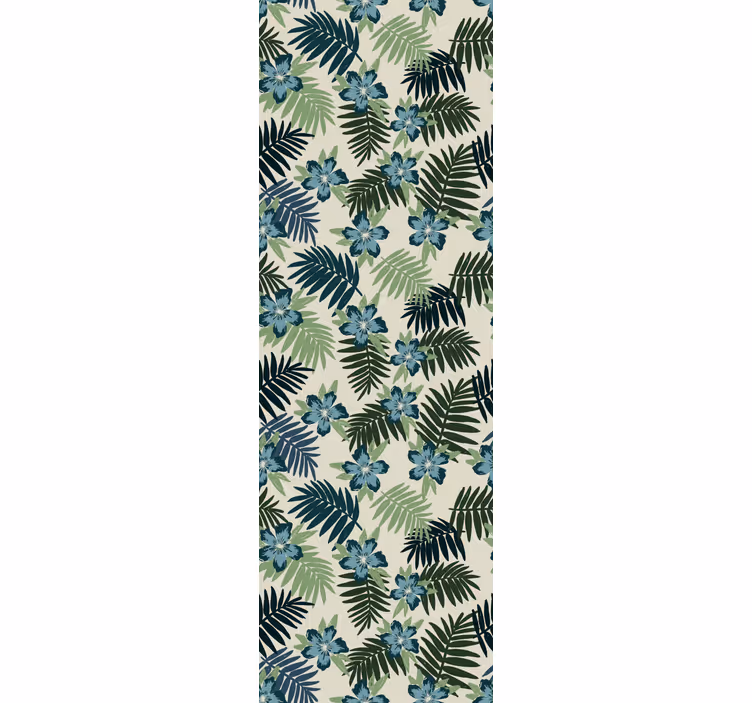 Carta da parati foglie motivo botanico tropicale - TenStickers