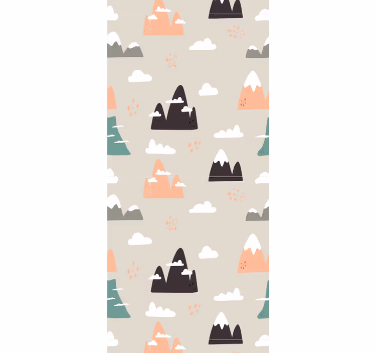 Carta da parati cameretta montagne scandinave - TenStickers