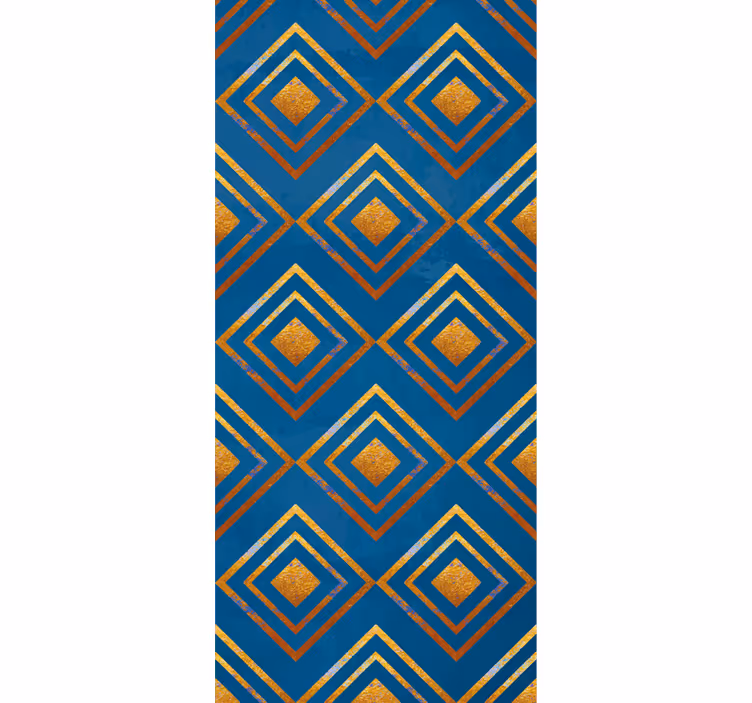 Carta da parati geometrica diamanti e linee - TenStickers