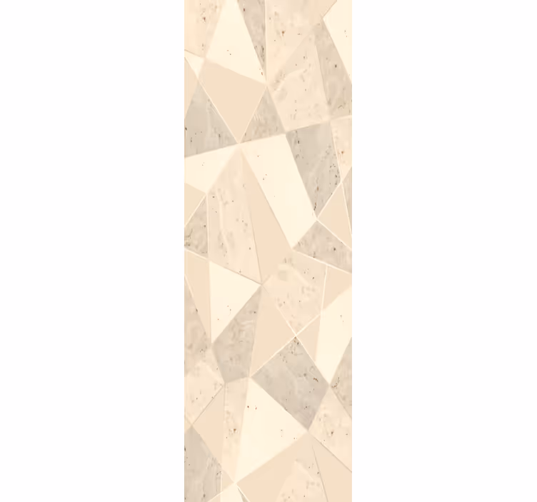 Carta da parati effetto marmo motivo geometrico beige - TenStickers