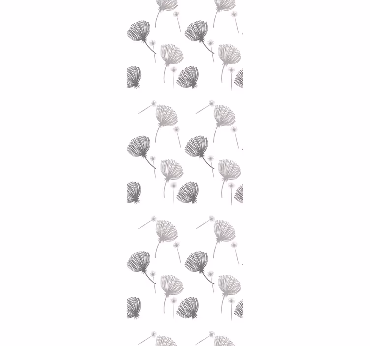 Carta da parati floreale motivo delicato bianco - TenStickers