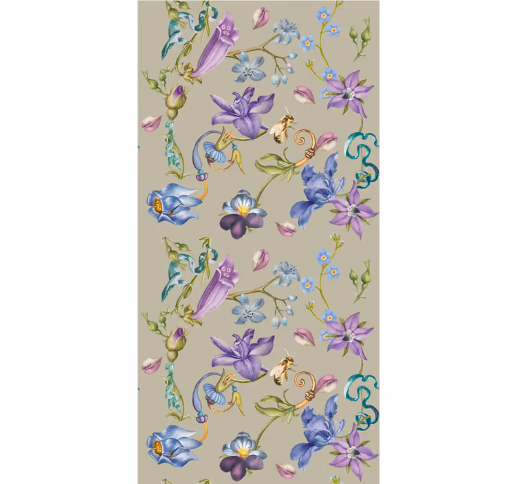 Carta da parati floreale design fantasia floreale - TenStickers