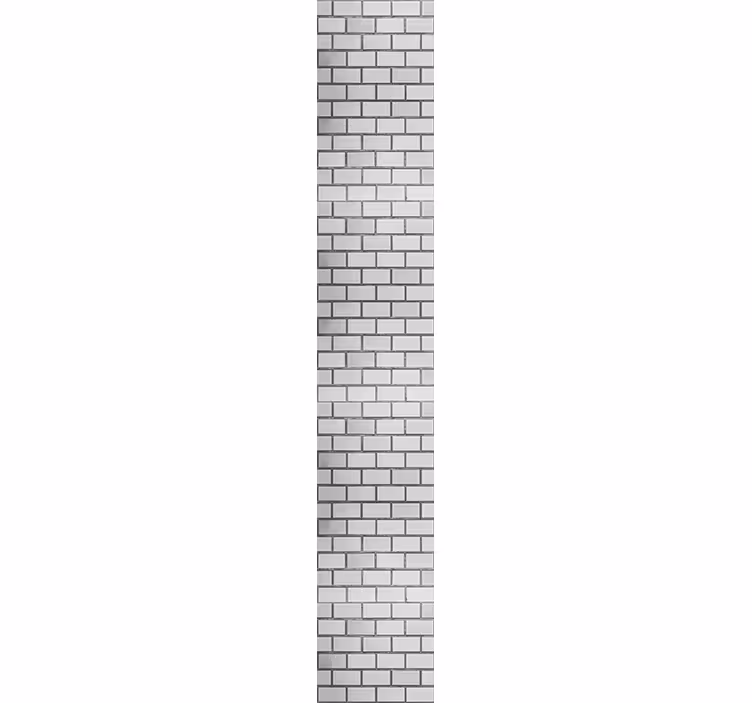 Carta da parati mattoni motivo grigio classico - TenStickers