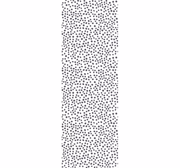 Carta da parati pois elegante motivo in bianco e nero - TenStickers