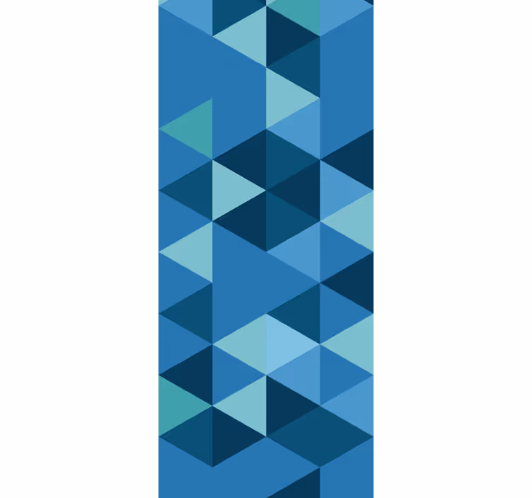 Carta da parati geometrica piccole figure blu - TenStickers