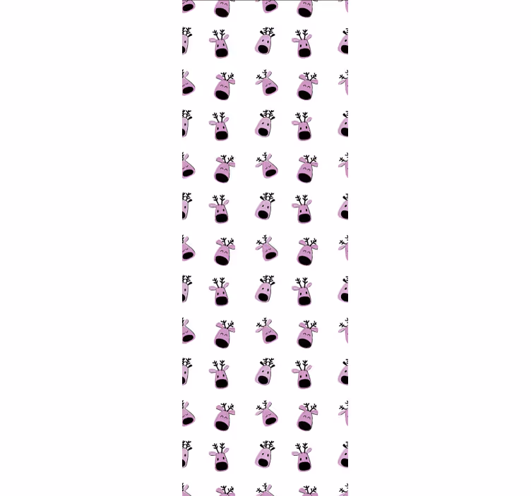 Carta da parati animali facce di renne felici - TenStickers