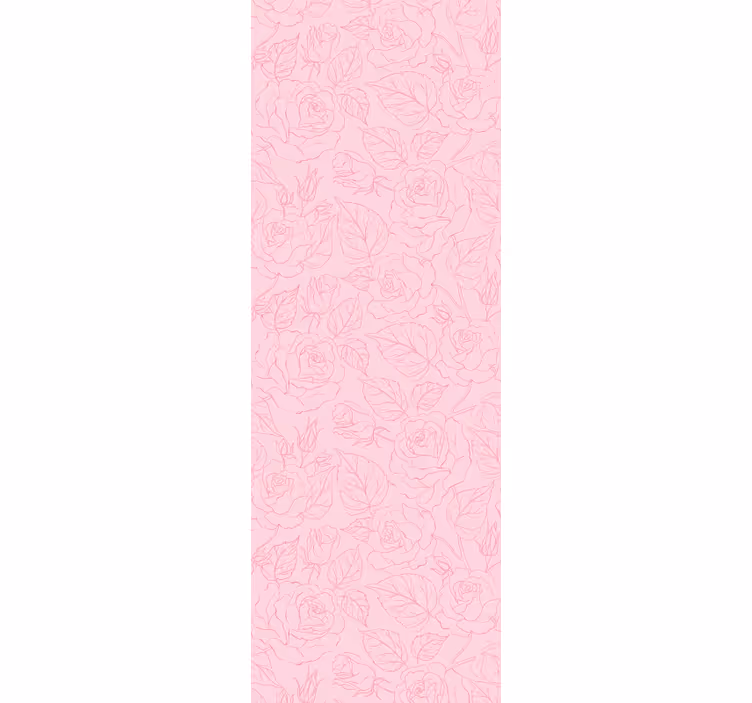Carta da parati floreale sfondo rosa rosa - TenStickers