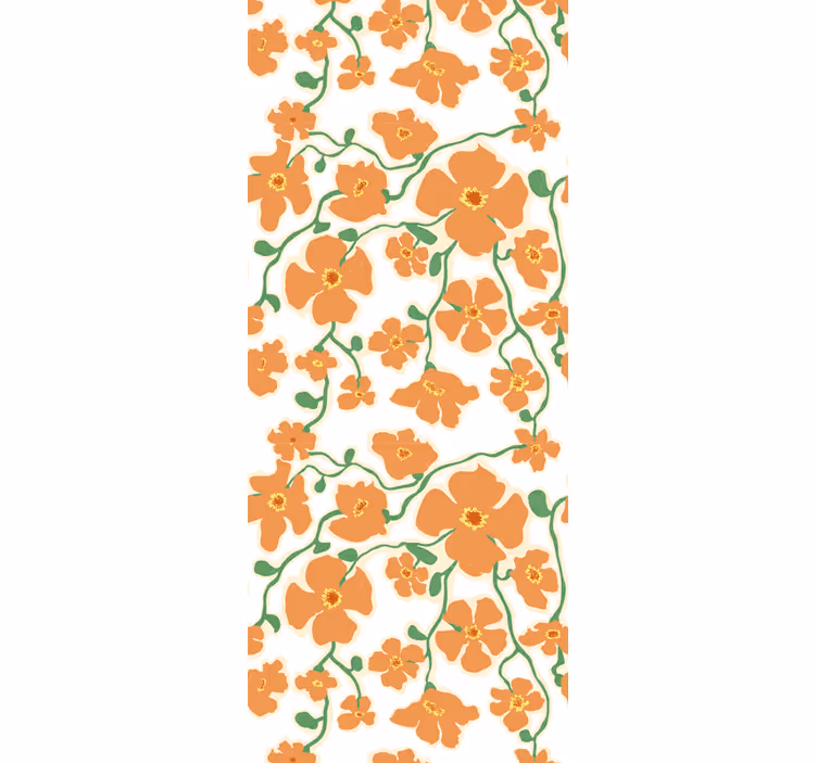 Carta da parati floreale design floreale fiorito - TenStickers