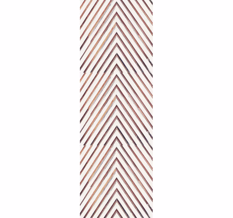 Carta da parati geometrica motivo a zigzag - TenStickers
