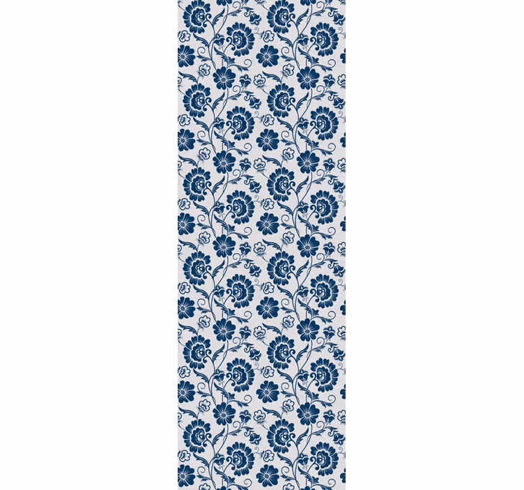 Carta da parati floreale design a vite floreale - TenStickers