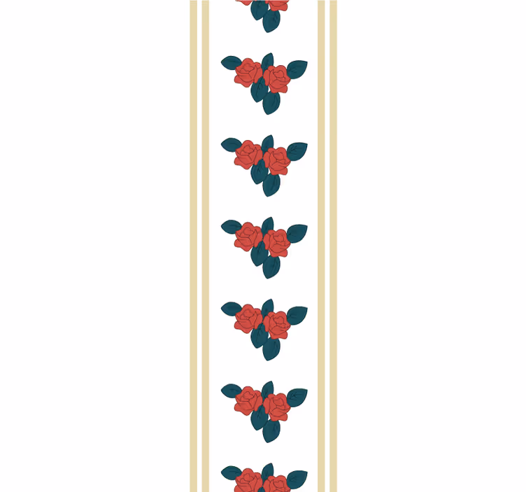 Carta da parati floreale elegante motivo a rosa - TenStickers