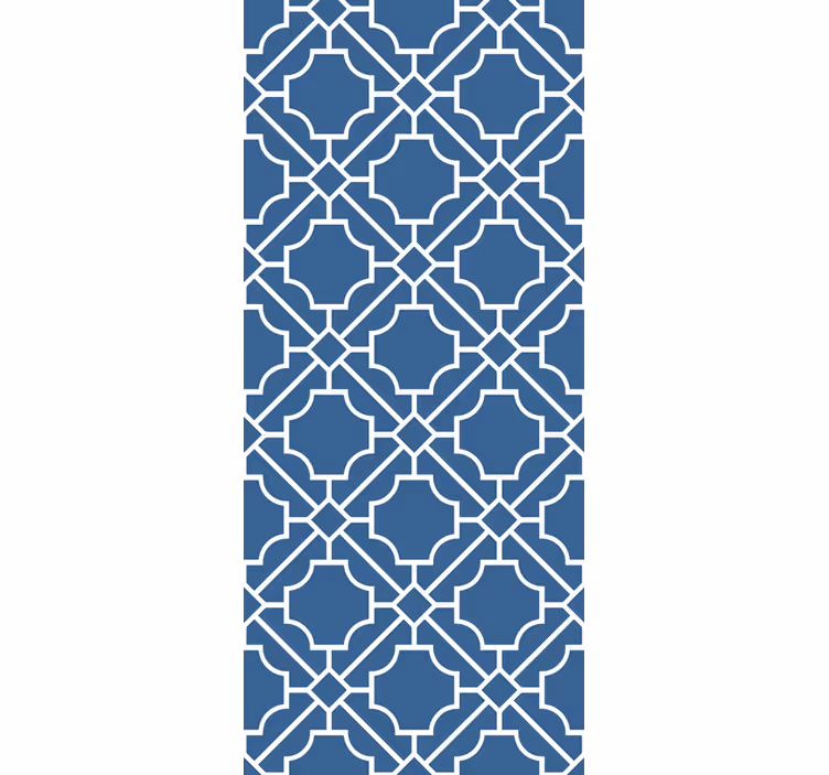 Carta da parati ornamentale modello classico blu - TenStickers