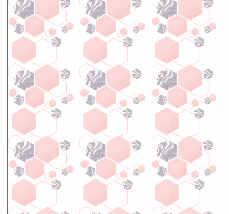 Carta da parati geometrica disegno a nido d'ape - TenStickers