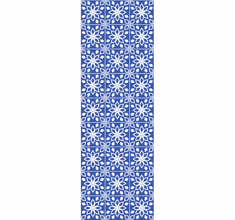 Carta da parati effetto piastrelle mosaico azzurro - TenStickers