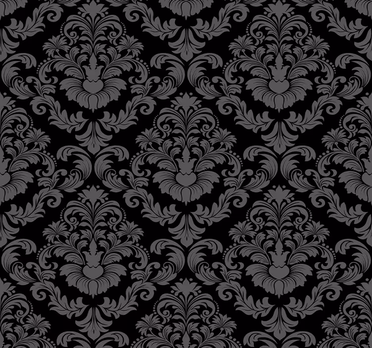 Carta da parati barocco lussuoso design floreale - TenStickers
