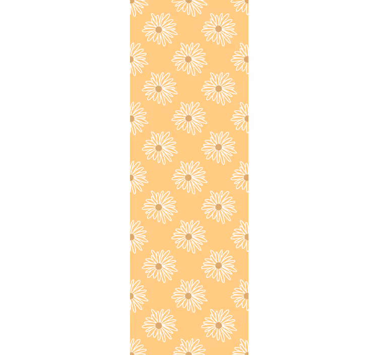 Carta da parati floreale fioritura gialla - TenStickers