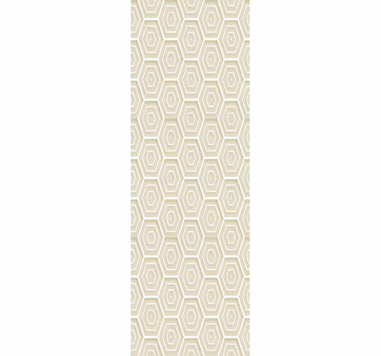 Carta da parati geometrica struttura esagonale - TenStickers