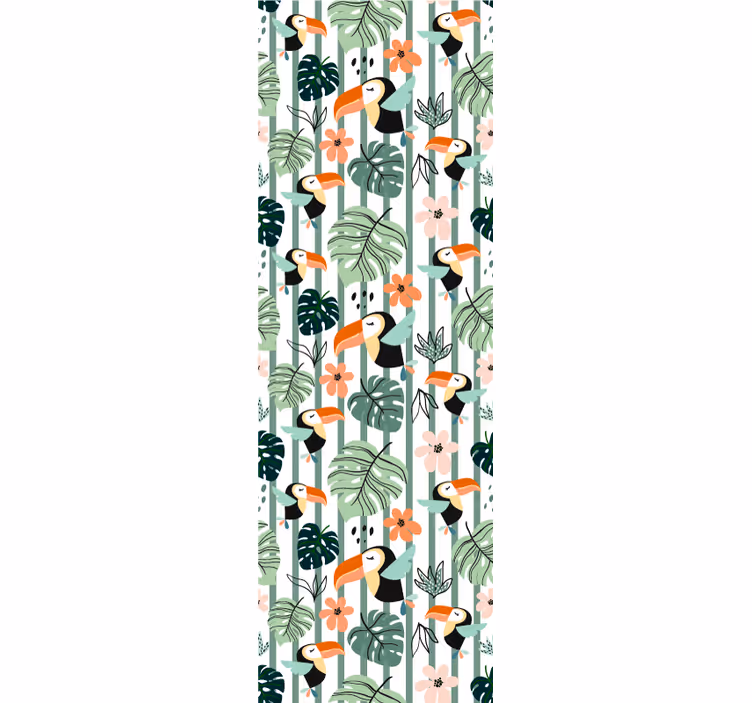 Carta da parati animali tema tucano tropicale - TenStickers