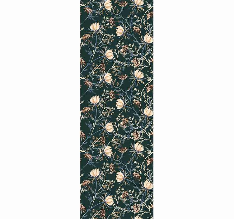 Carta da parati floreale stampa botanica - TenStickers