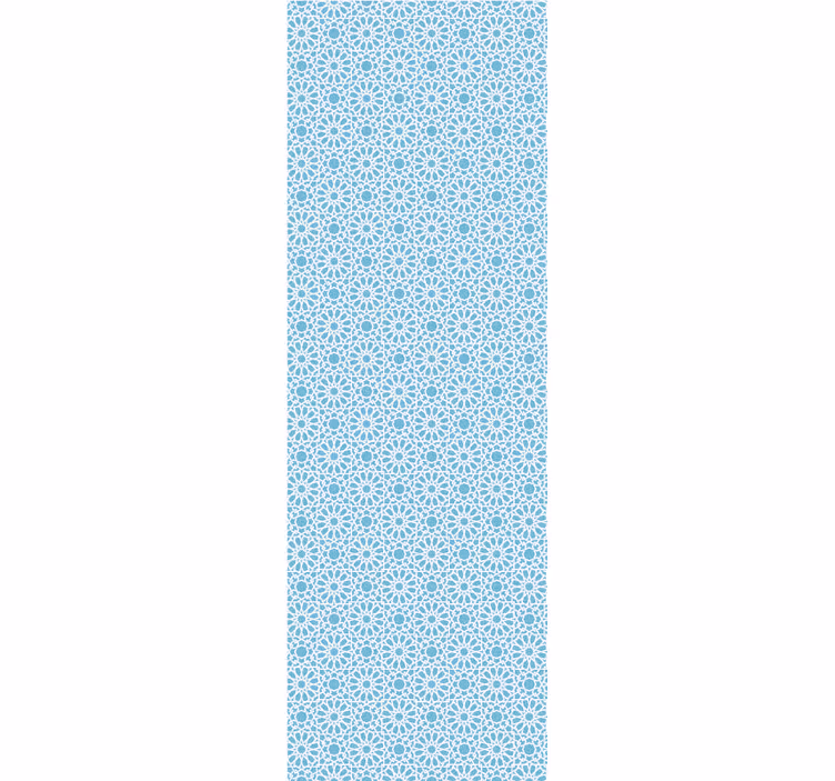 Carta da parati effetto piastrelle forme geometriche blu - TenStickers