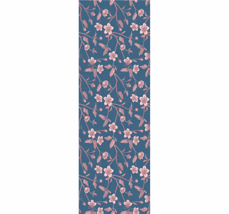 Carta da parati floreale fiori di ramo rosa - TenStickers