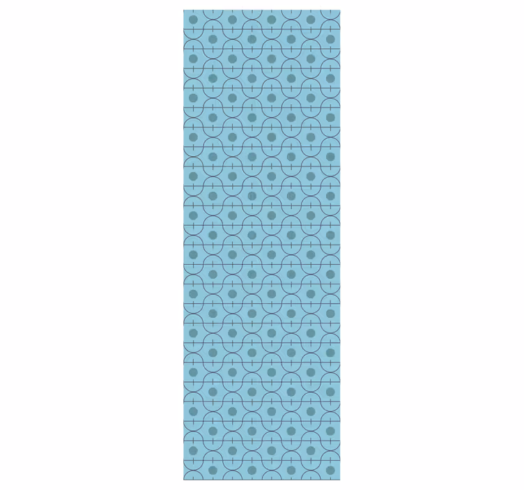 Carta da parati blu forme geometriche blu - TenStickers