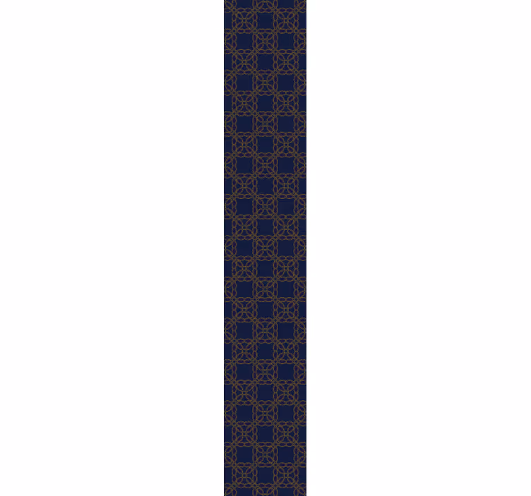 Carta da parati ornamentale eleganza geometrica blu navy - TenStickers